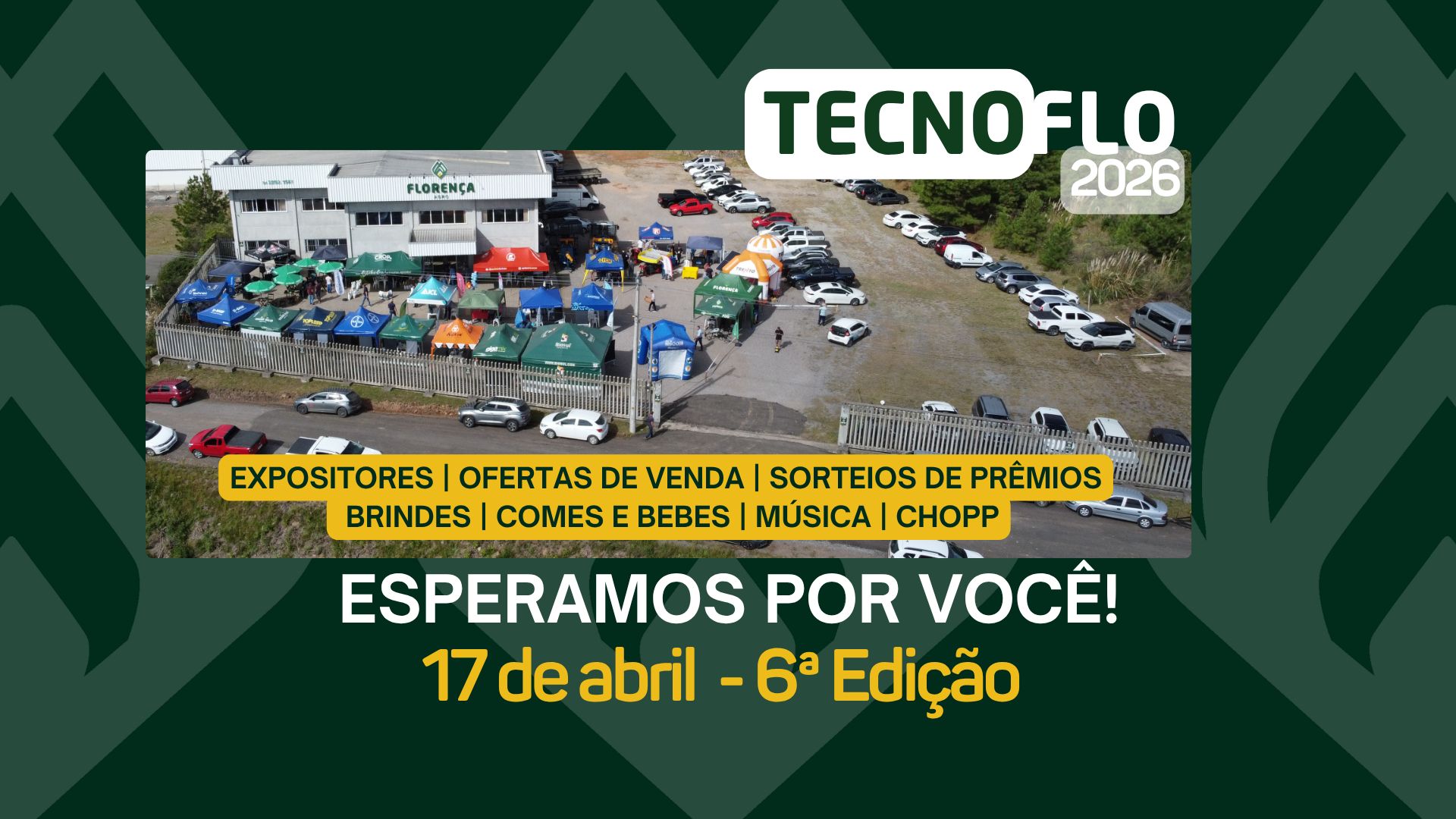 TecnoFlo 2026 - 17 de abril na Florença Agro